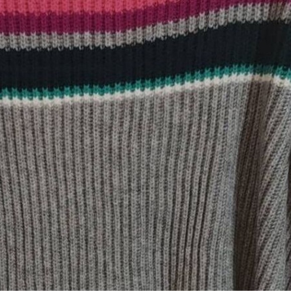 Anthropologie Sophie Ribbed Sweater grey size small retails $130 - Picture 8 of 13